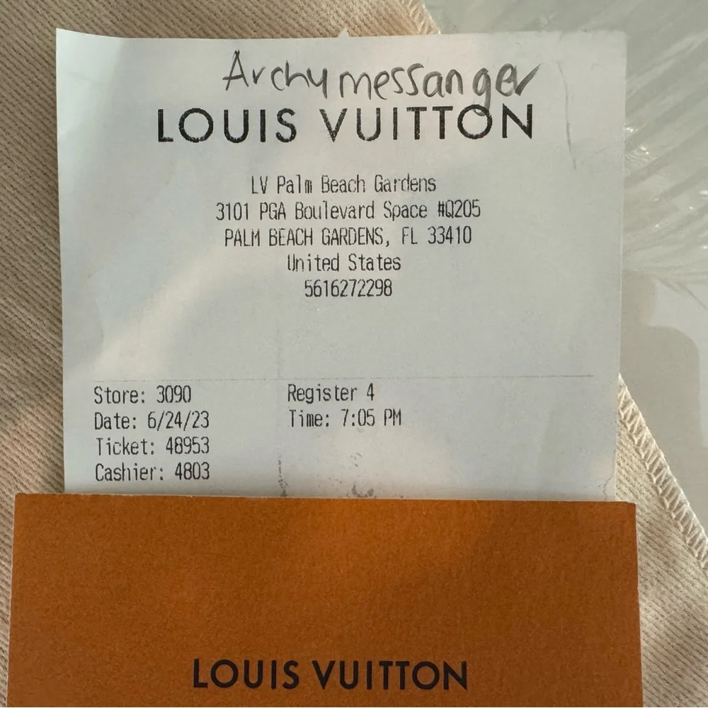 Louis Vuitton Monogram Messenger Bag in Brown and Black - Picture 15 of 16